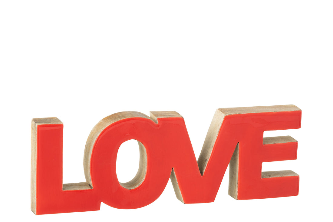 Brief liefde Mangohout Rood Groot