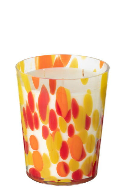 Geurkaars Noa Rood/Geel Medium-68 uur
