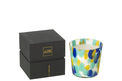Geurkaars Noa Blauw/Geel Klein-50Uren