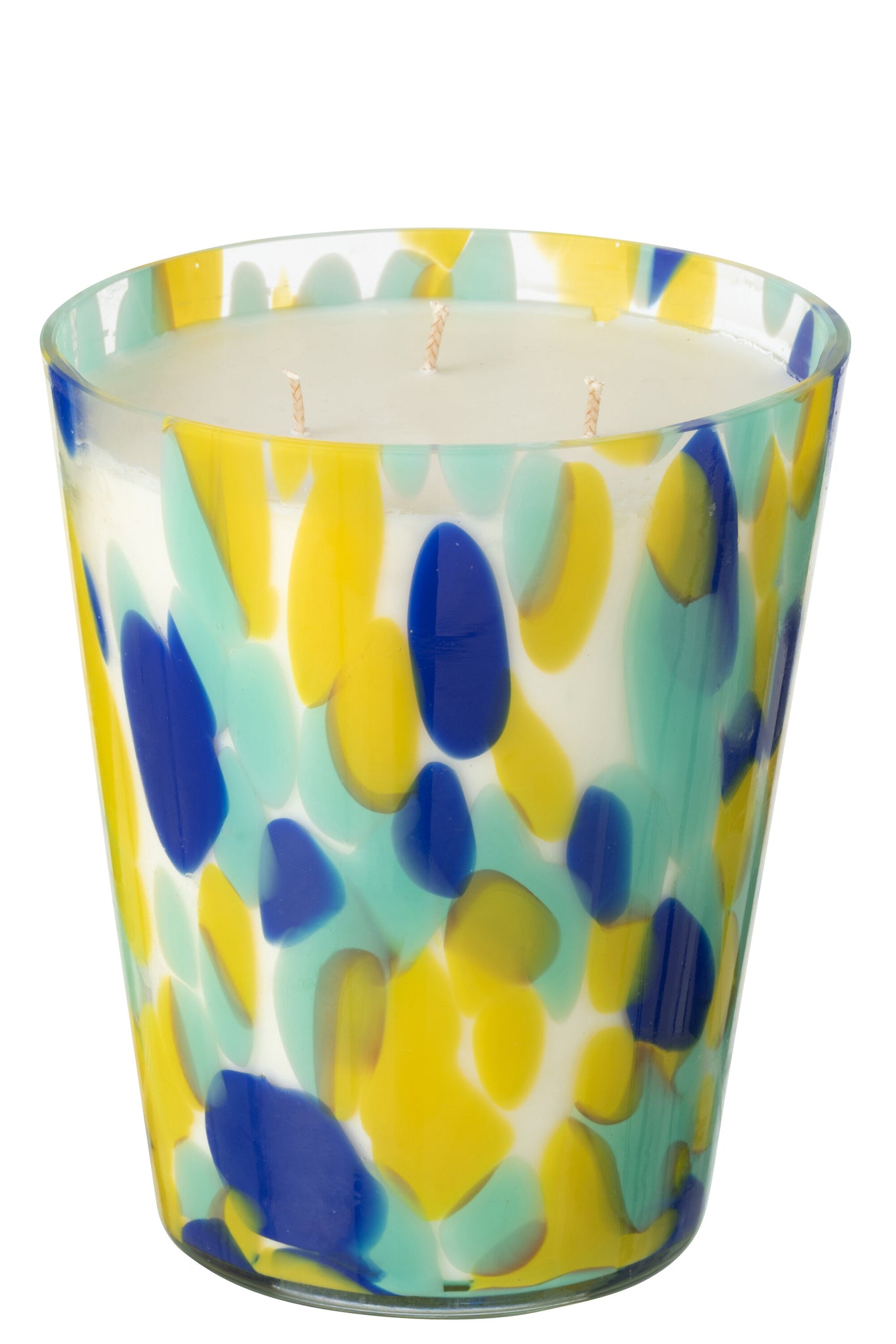 Geurkaars Noa Blauw/Geel Groot-95Uur