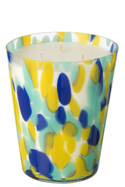 Geurkaars Noa Blauw/Geel Groot-95Uur