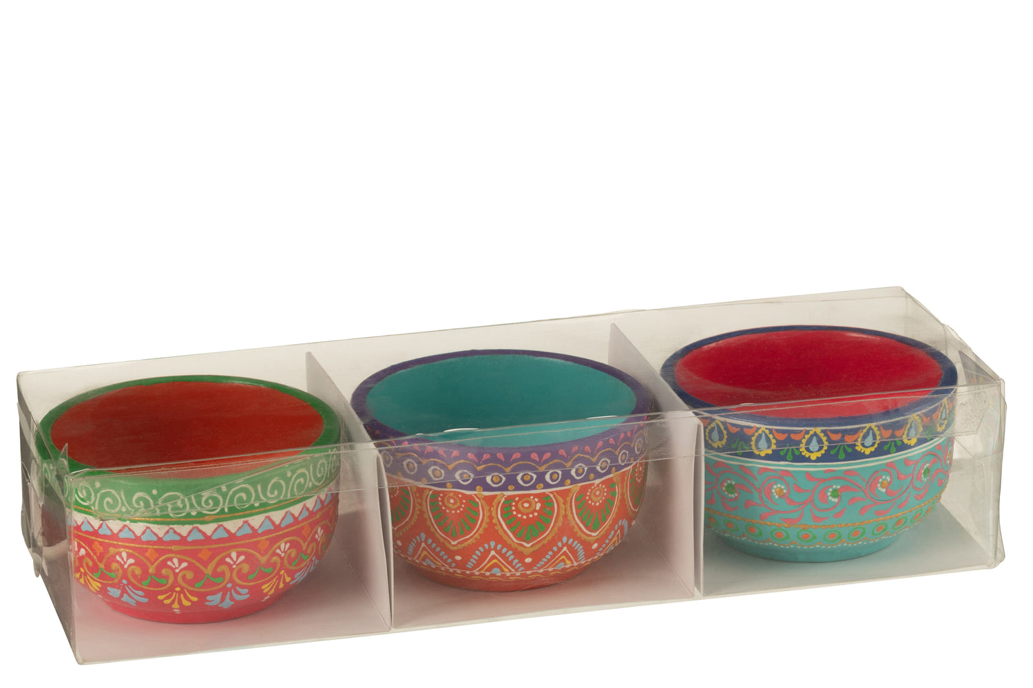 Doos met 3 kommen Mumbai Terracotta Mix