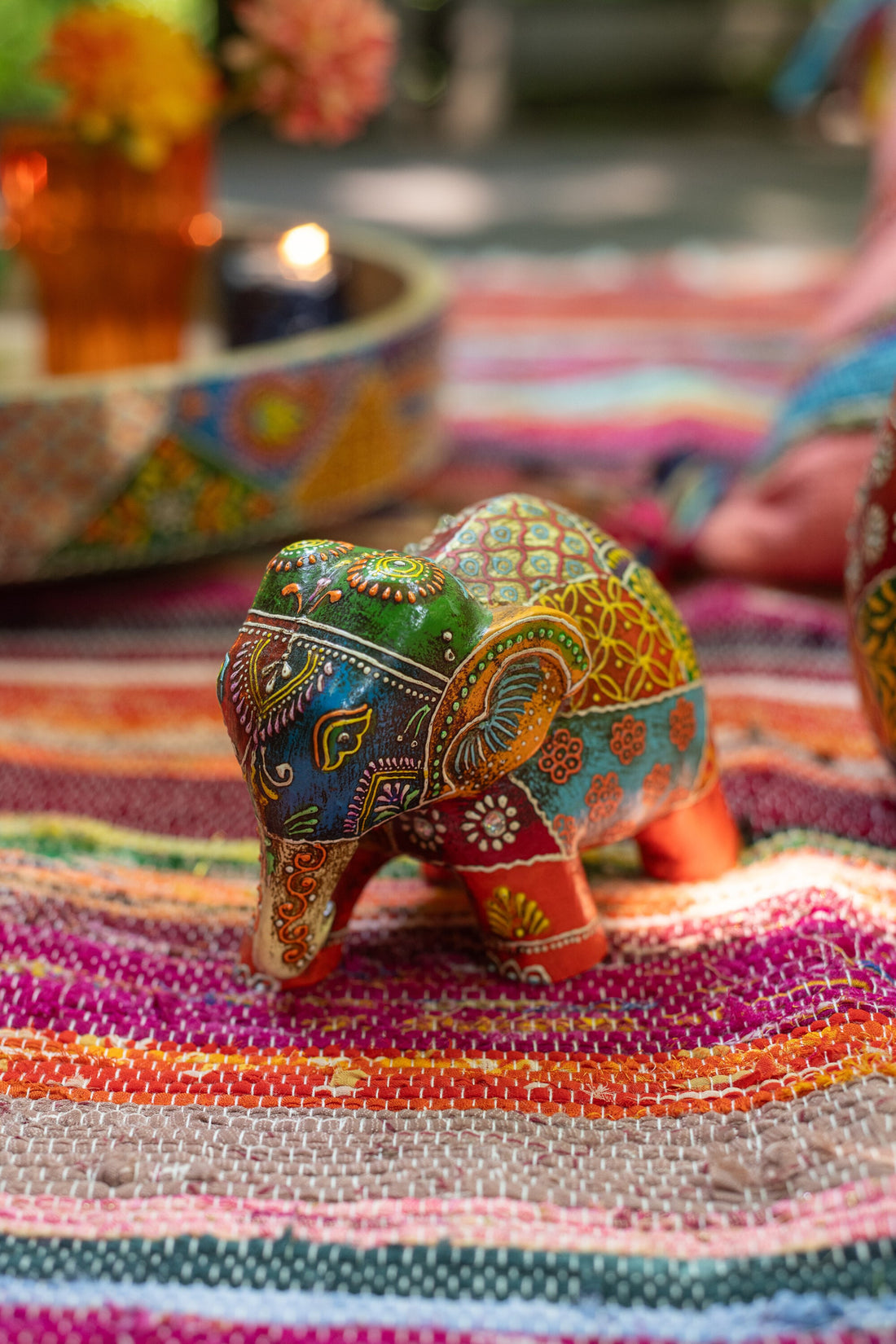 Olifant Delhi Mango Hout Mix Kleine Assortiment Van 4