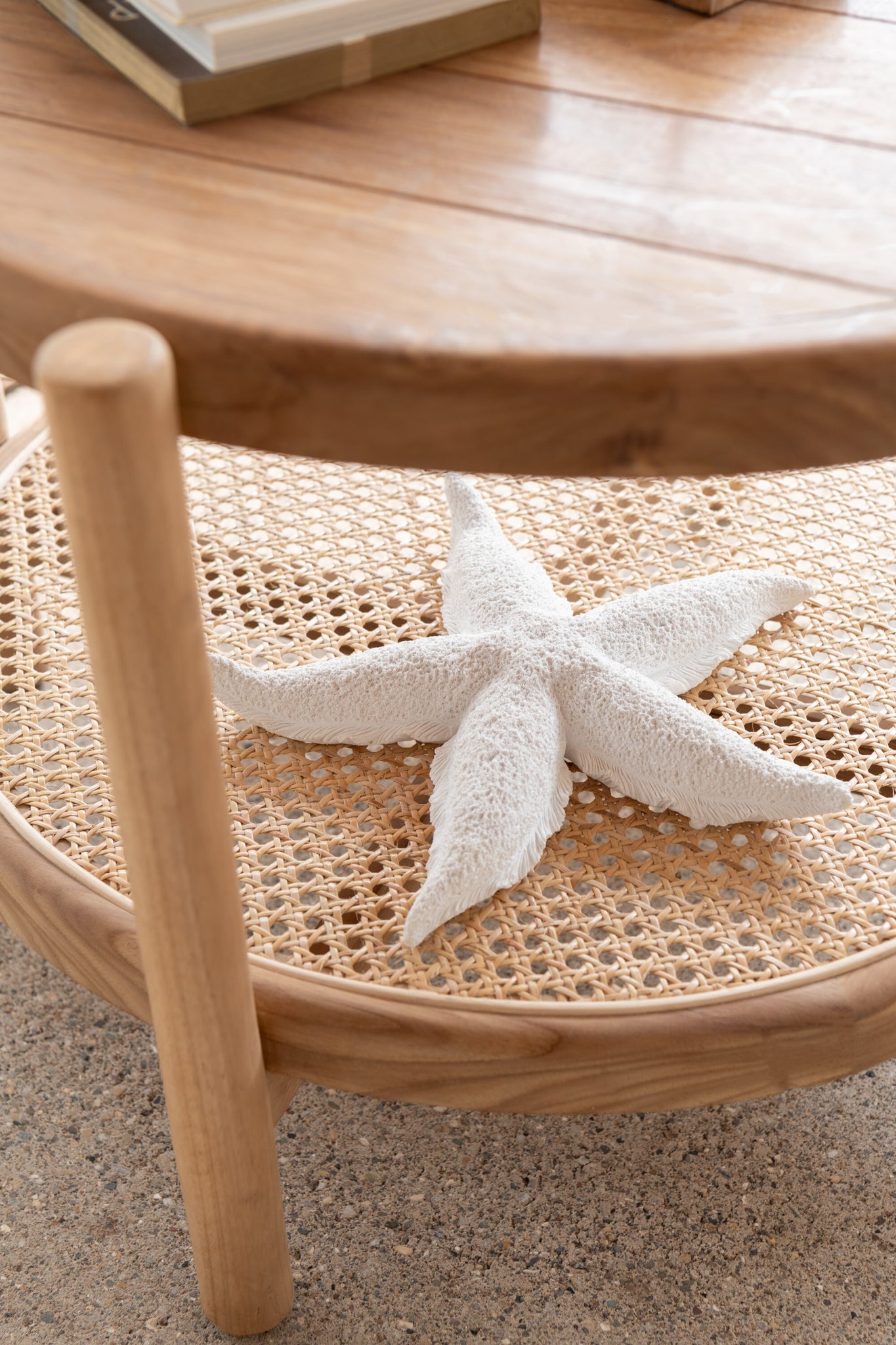 Candle Star Fish Wax White Large-3Hours