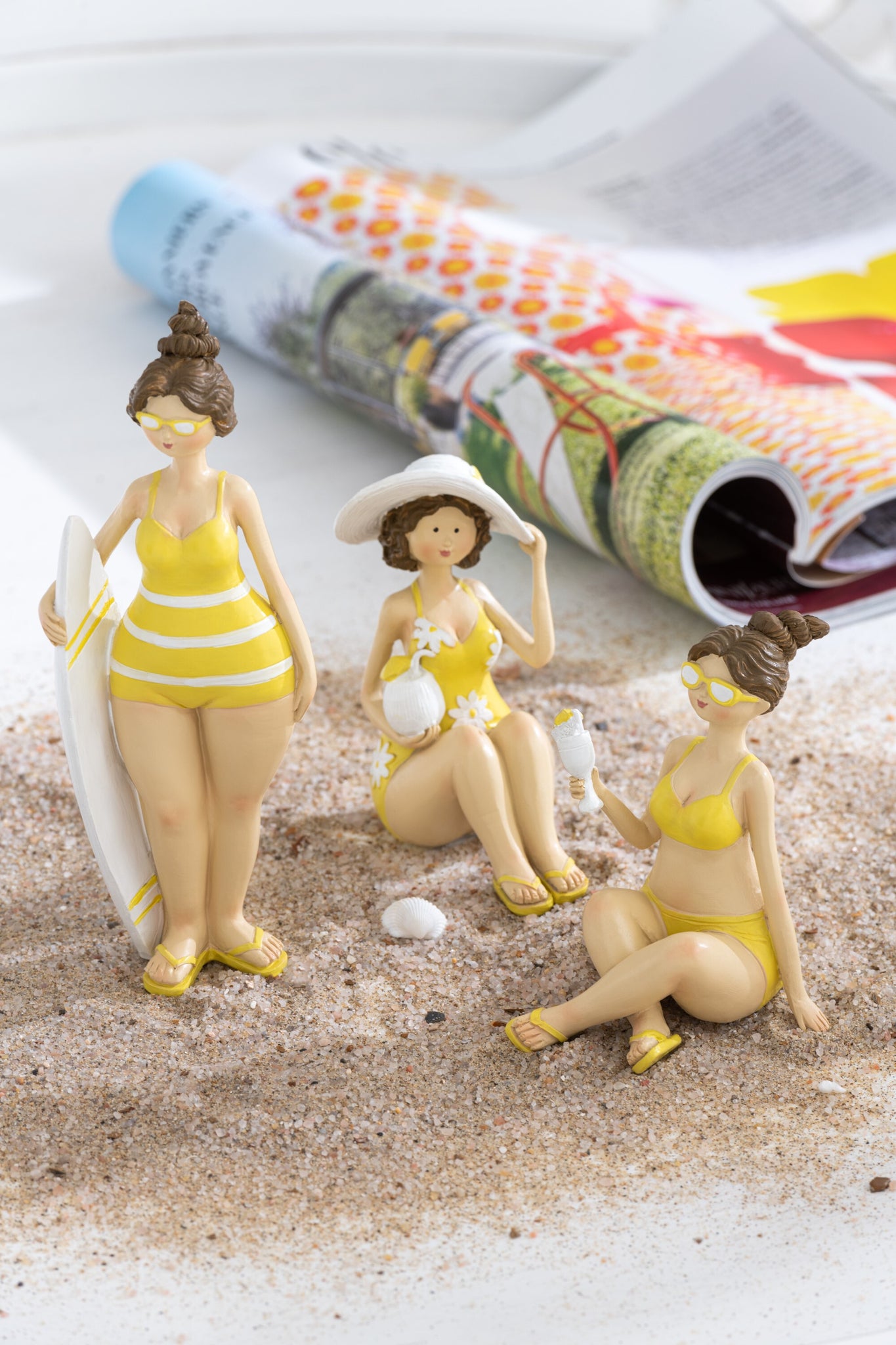 Stranddames Hars Geel Assortiment Van 3