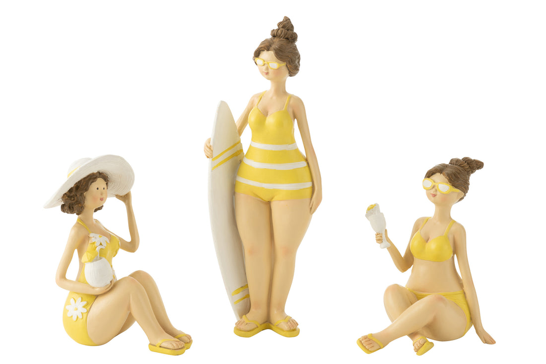 Stranddames Hars Geel Assortiment Van 3