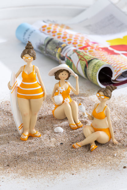 Stranddames Hars Oranje Assortiment Van 3
