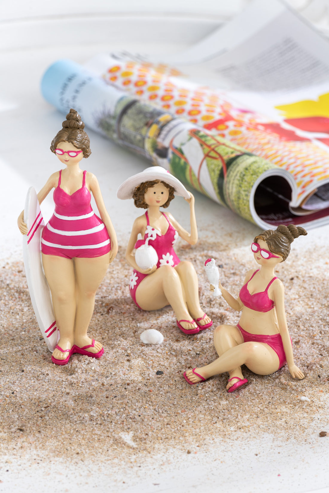 Stranddames Hars Roze Assortiment Van 3