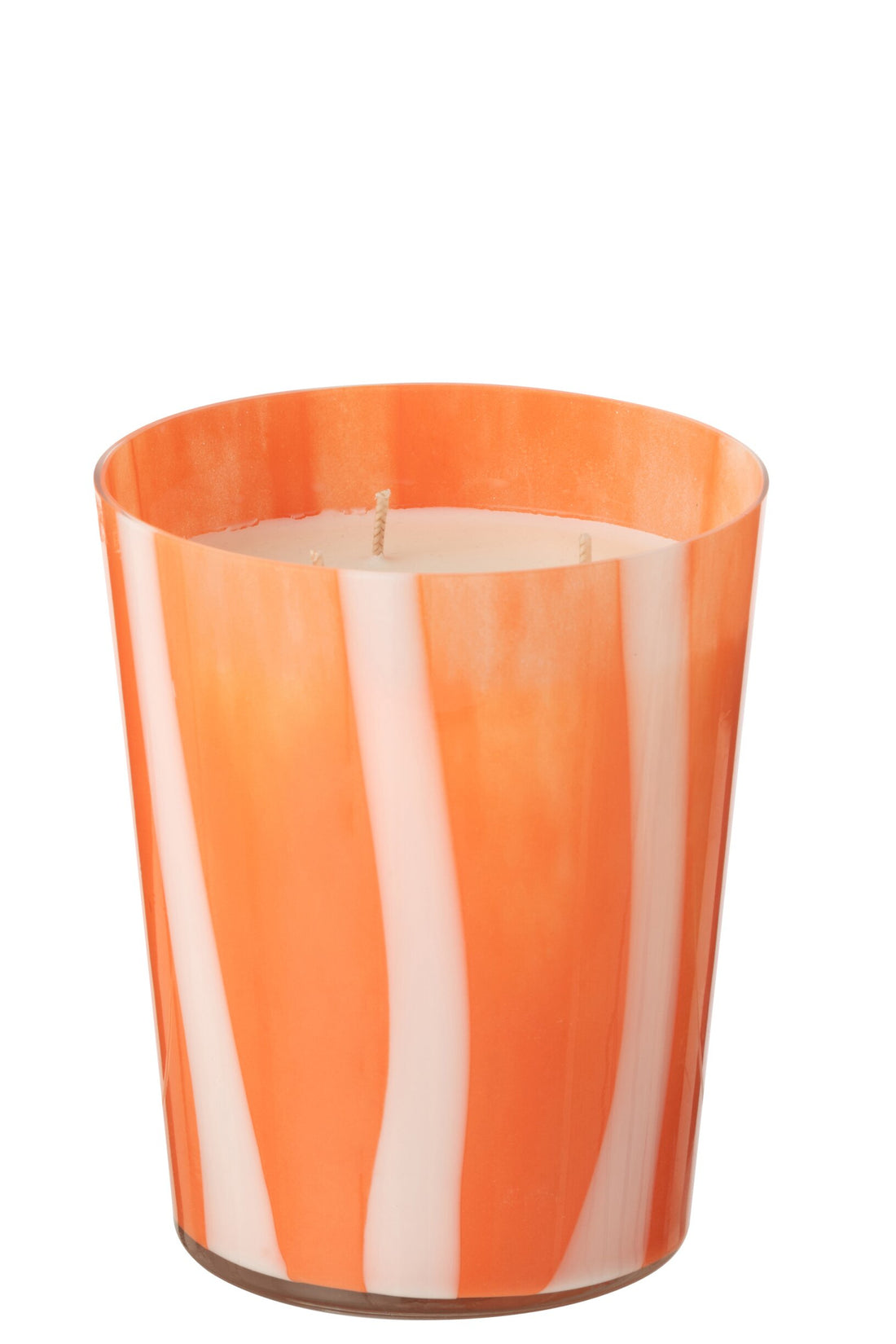 Geurkaars Noa Lines Oranje Medium-68 uur