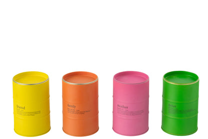 Geurkaars Familie Quote Engels-Frans Mix-50H Assortiment Van 4