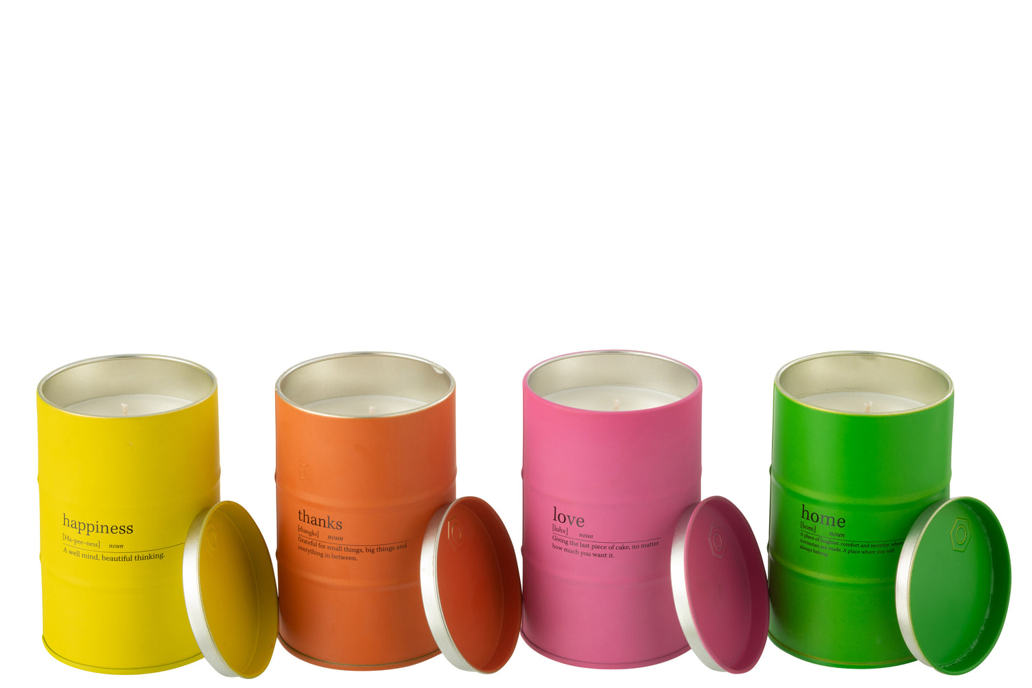 Geurkaars Thuis Citaat Engels-Frans Mix-50H Assortiment Van 4