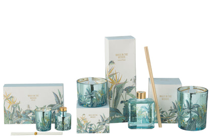 Cadeauset Kaars + Diffuser Wandeling in het Bos Blauw