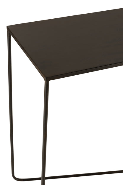 Console Rechthoekig Kruisframe Metaal Zwart