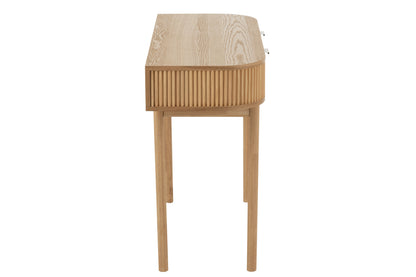 Console Afgerond Mdf/Dennenhout Natuurlijk