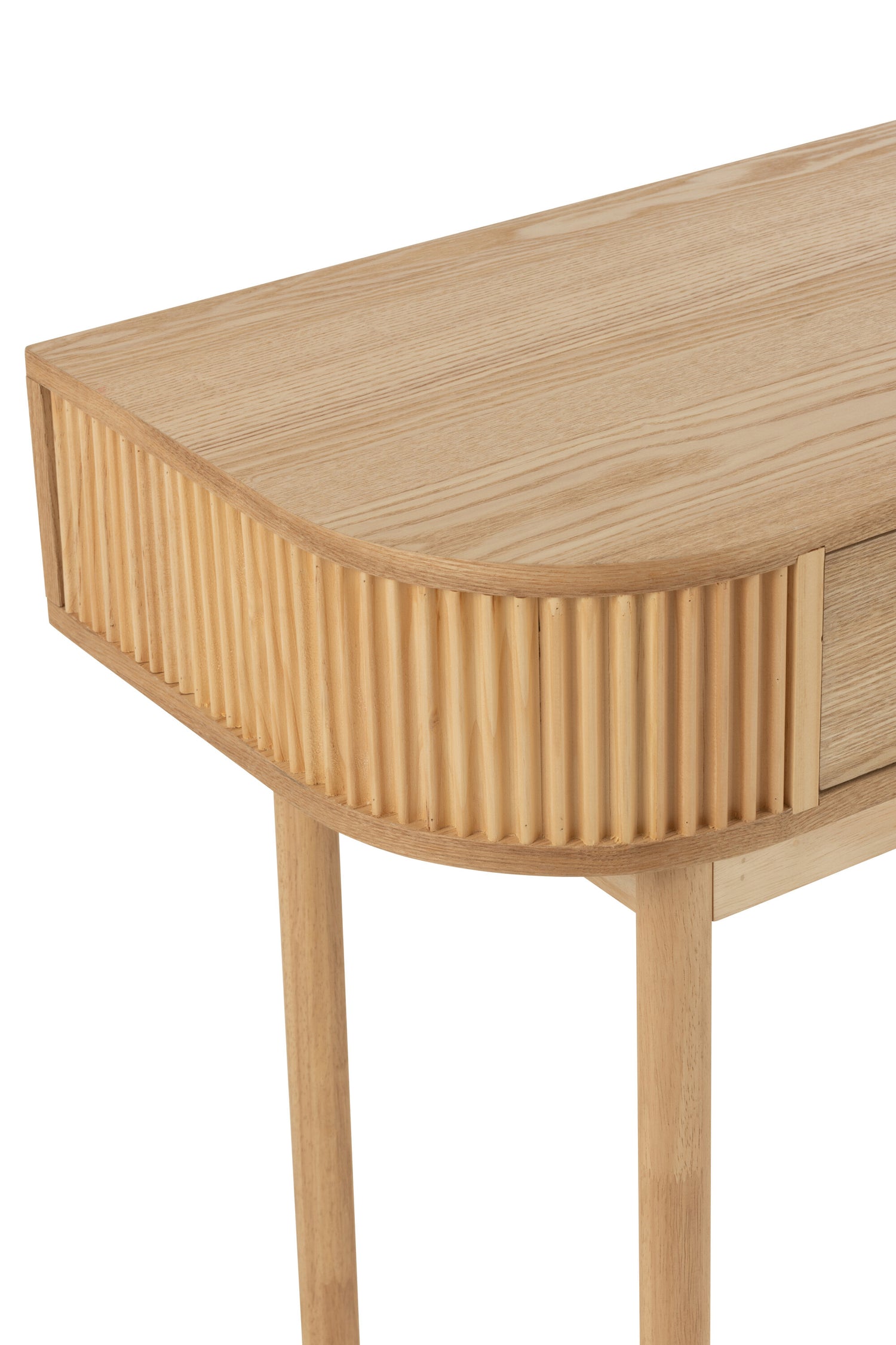 Console Afgerond Mdf/Dennenhout Natuurlijk