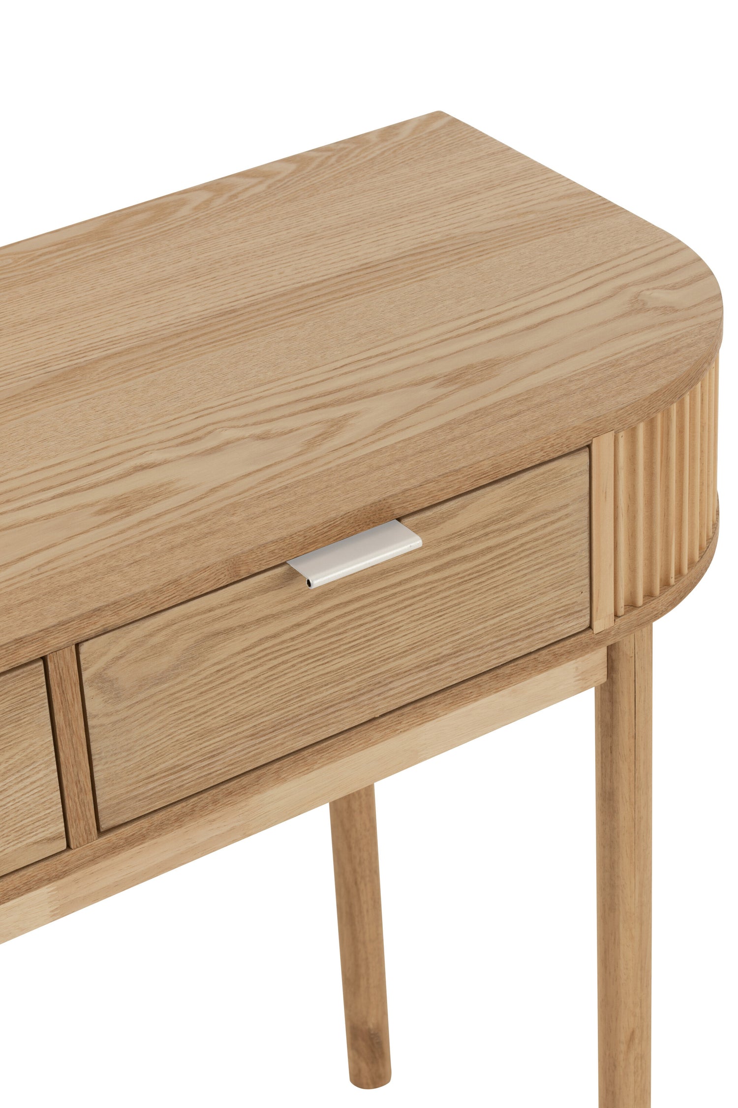 Console Afgerond Mdf/Dennenhout Natuurlijk