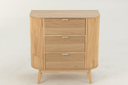 Kast Afgerond MDF/Dennenhout Natuurlijk Groot