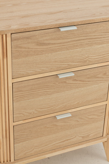 Kast Afgerond MDF/Dennenhout Natuurlijk Groot