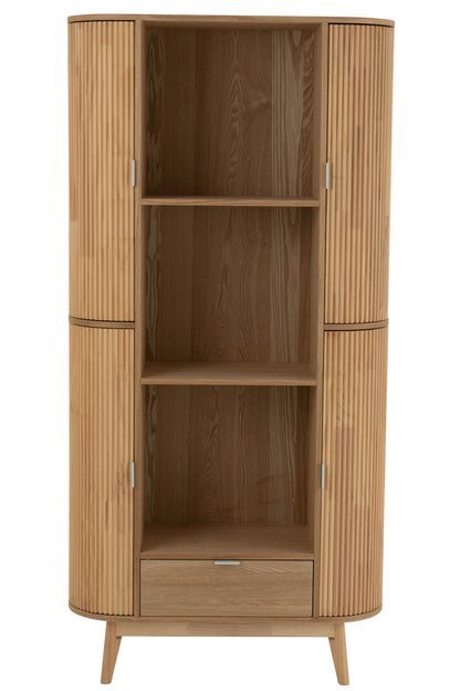 Plank Afgerond Mdf/Dennenhout Natuurlijk