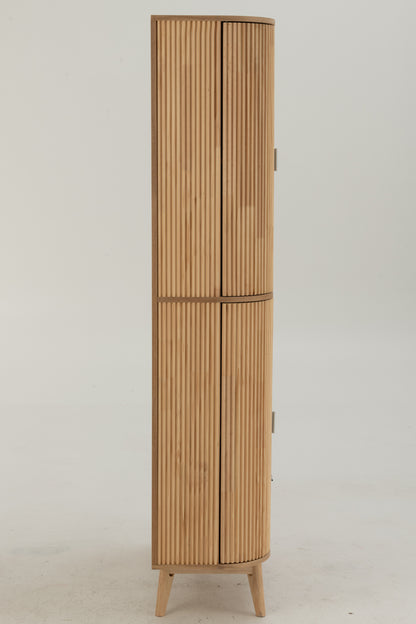 Plank Afgerond Mdf/Dennenhout Natuurlijk