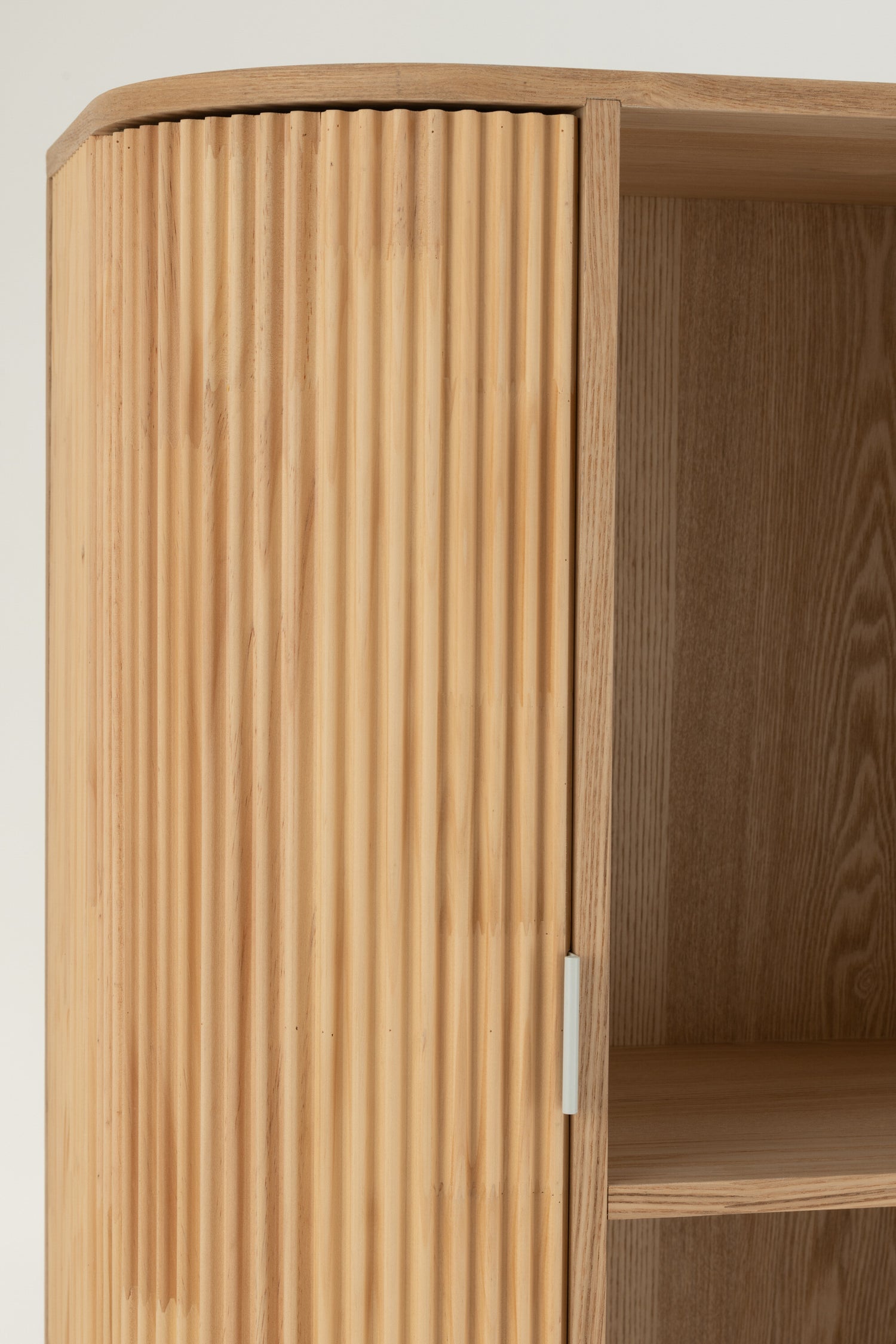 Plank Afgerond Mdf/Dennenhout Natuurlijk
