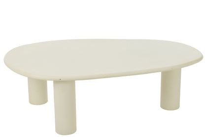Bijzettafel Bali Mdf/Pvc Wit Groot