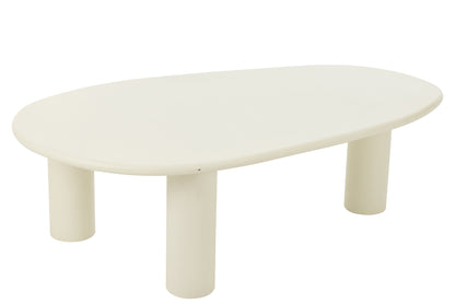 Bijzettafel Bali Mdf/Pvc Wit Groot