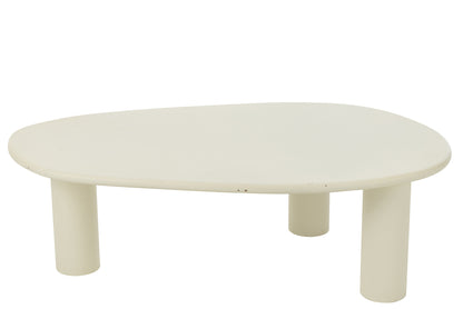Bijzettafel Bali Mdf/Pvc Wit Groot