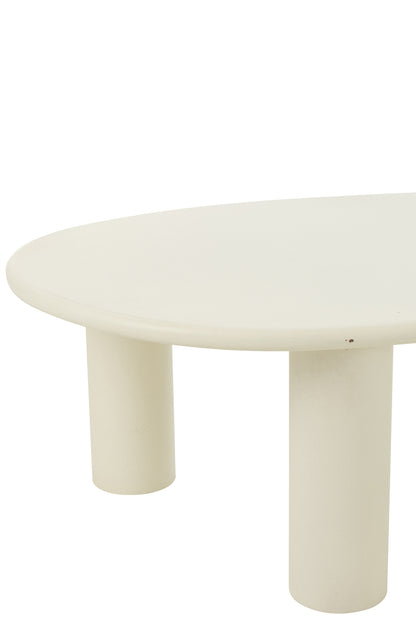 Bijzettafel Bali Mdf/Pvc Wit Groot