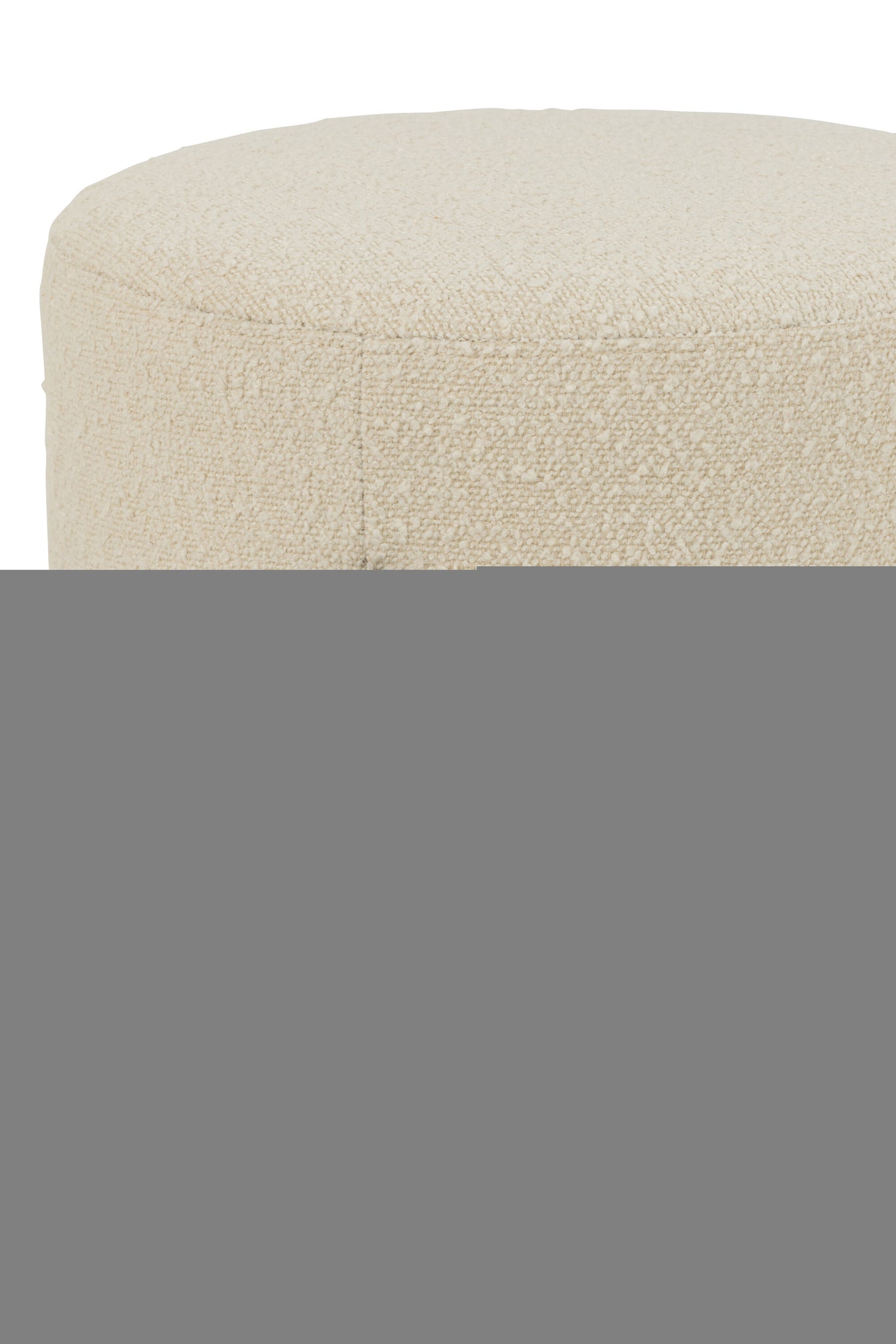 Kruk Boucle Triplex/Polyester Wit/Zwart