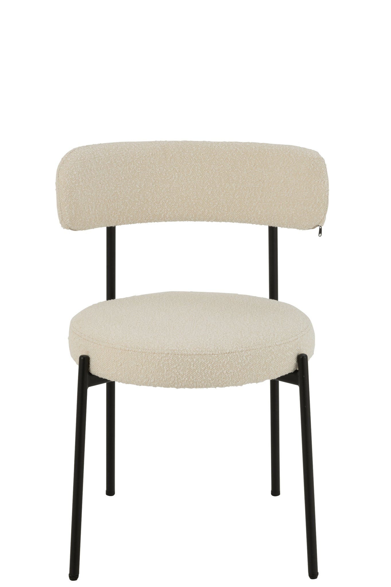 Stoel Boucle Triplex/Polyester Wit/Zwart