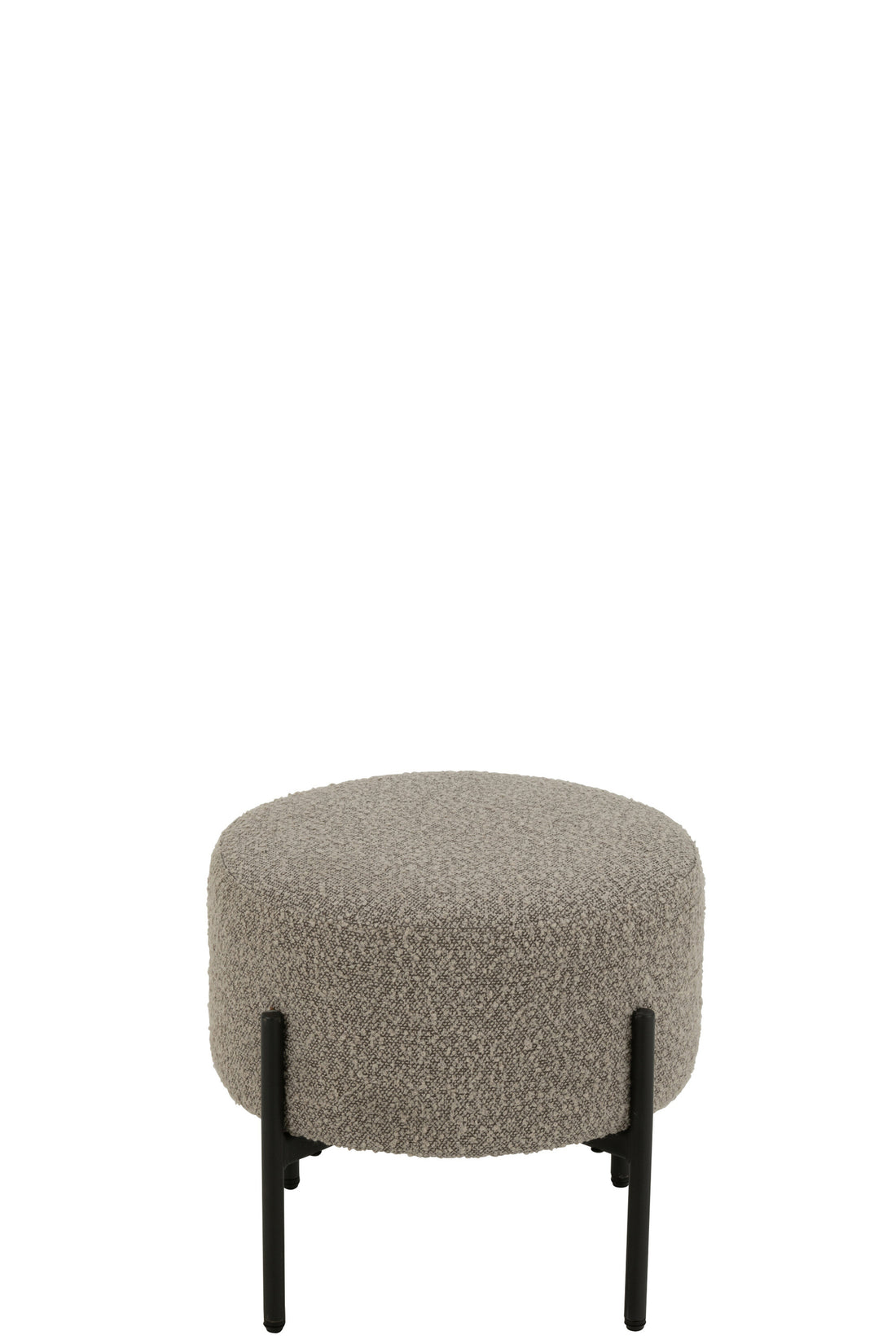 Kruk Boucle Triplex/Polyester Grijs/Zwart