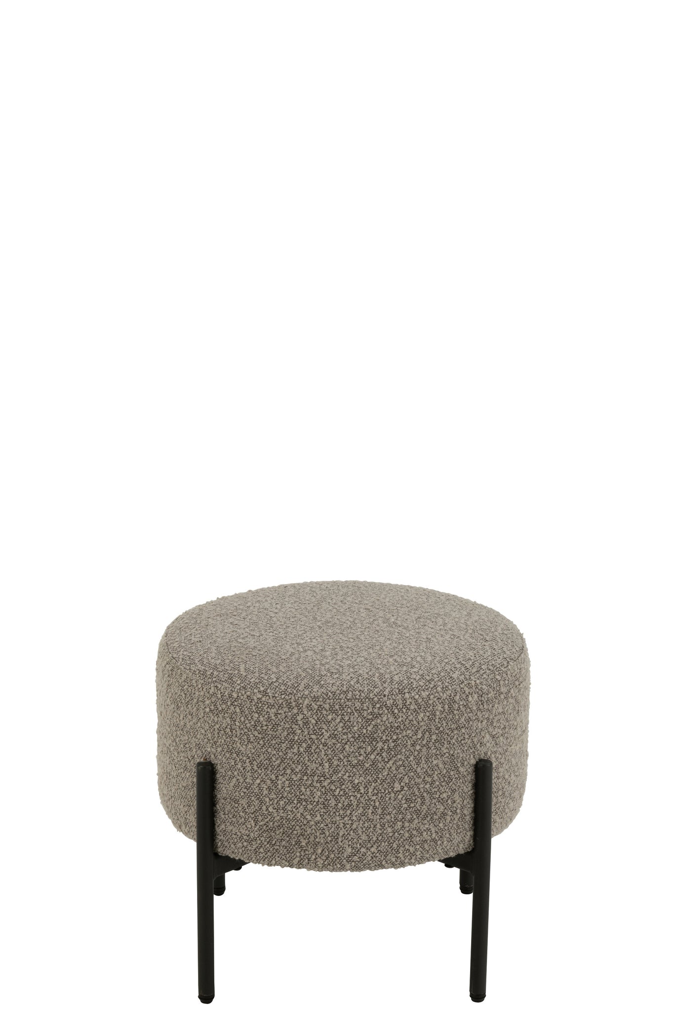 Kruk Boucle Triplex/Polyester Grijs/Zwart