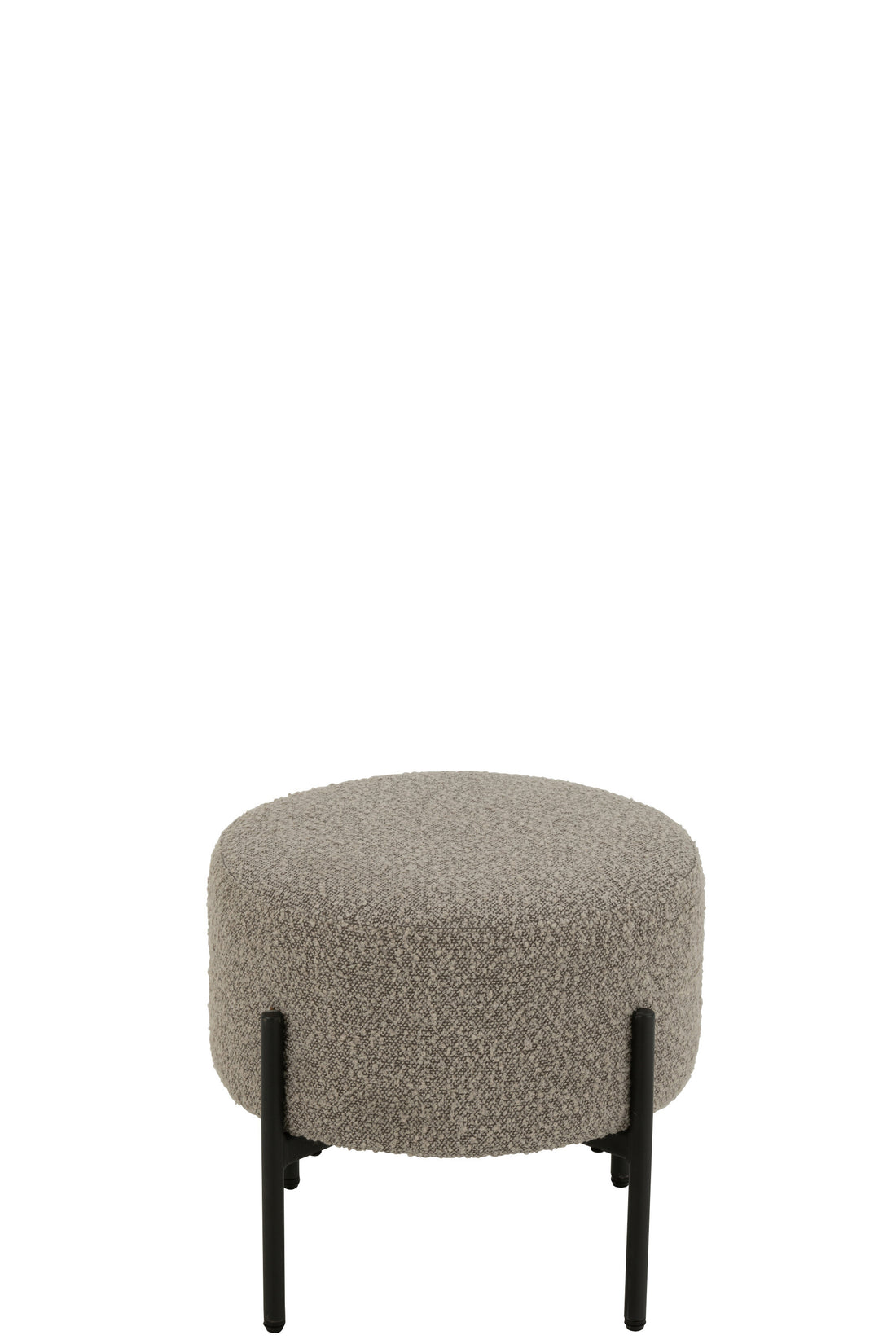 Kruk Boucle Triplex/Polyester Grijs/Zwart