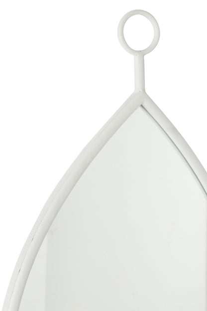 Hangende Spiegel Druppelspiegel/MDF Wit Middelgroot
