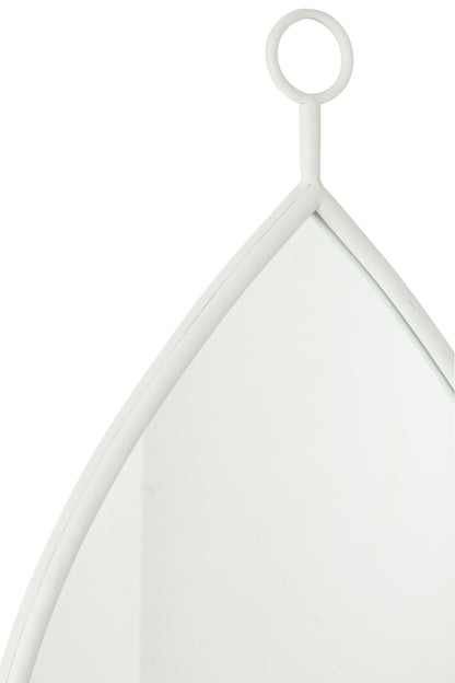 Hangende Spiegel Druppelspiegel/MDF Wit Groot