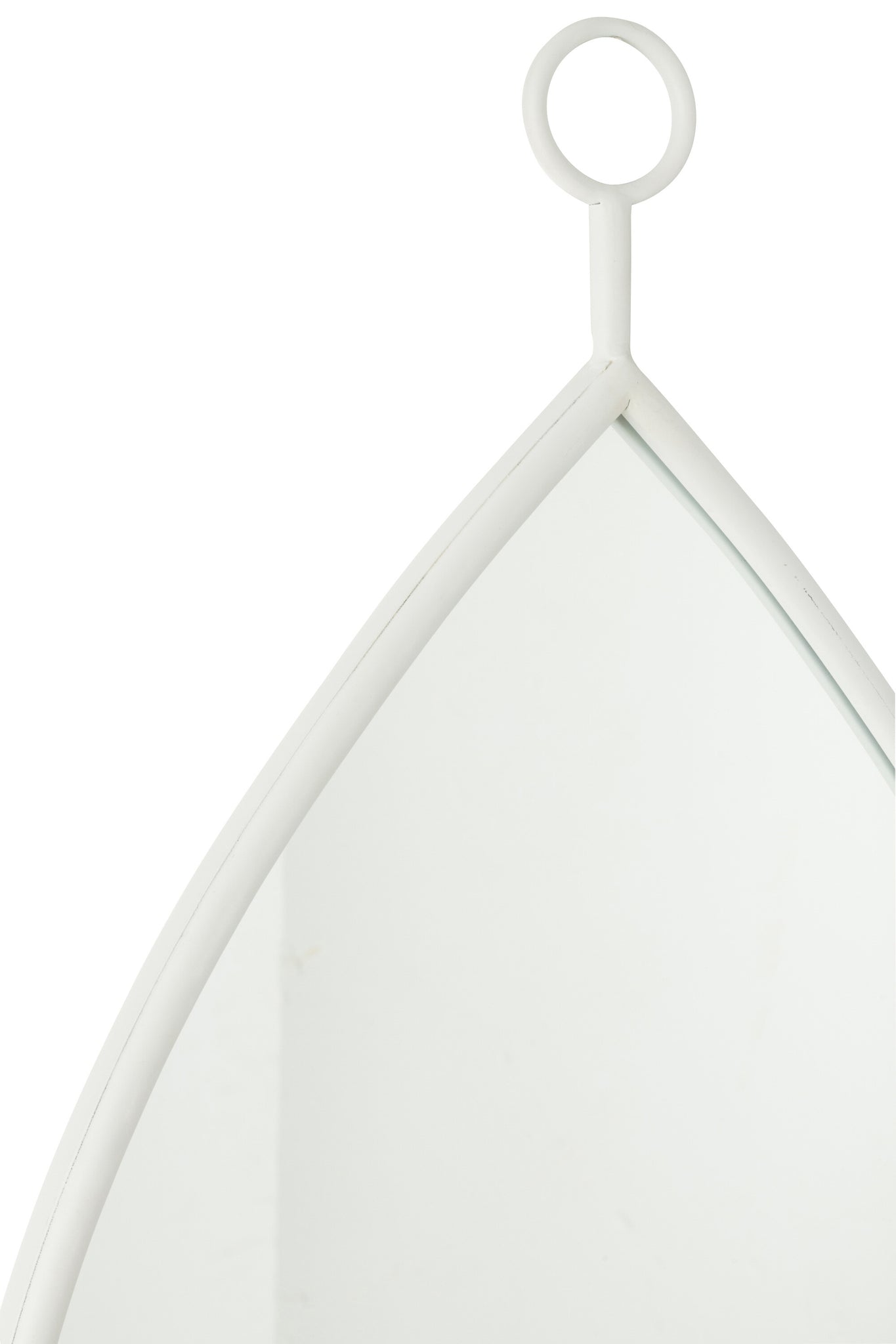 Hangende Spiegel Druppelspiegel/MDF Wit Groot