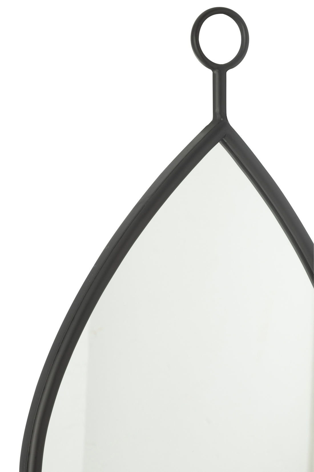 Hangende spiegel Drop Mirror/Mdf Zwart Medium