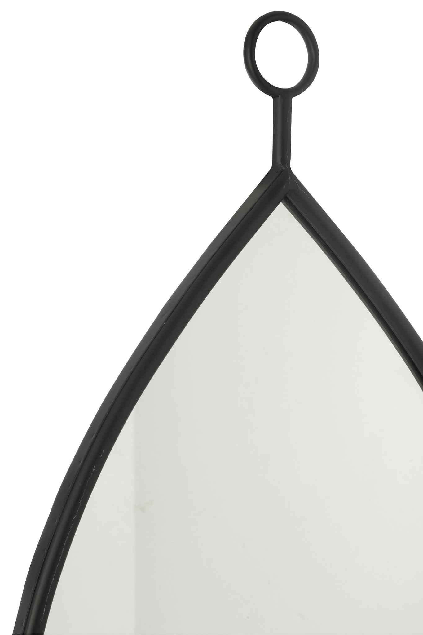 Hangende spiegel Drop Mirror/Mdf Zwart Groot