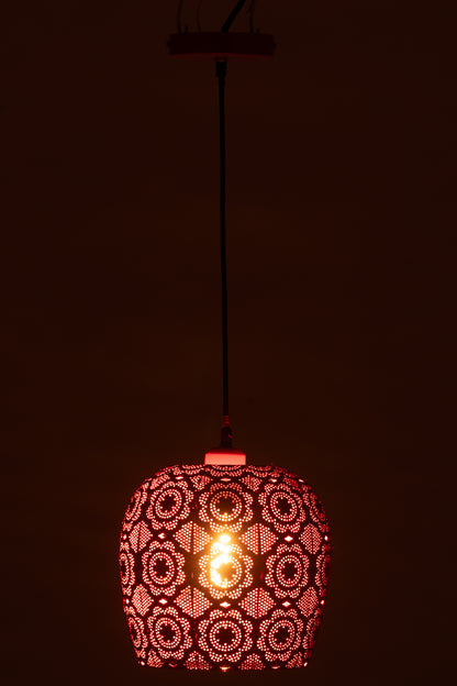 Hanglamp Levend Metaal Rood