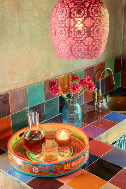 Hanglamp Levend Metaal Rood
