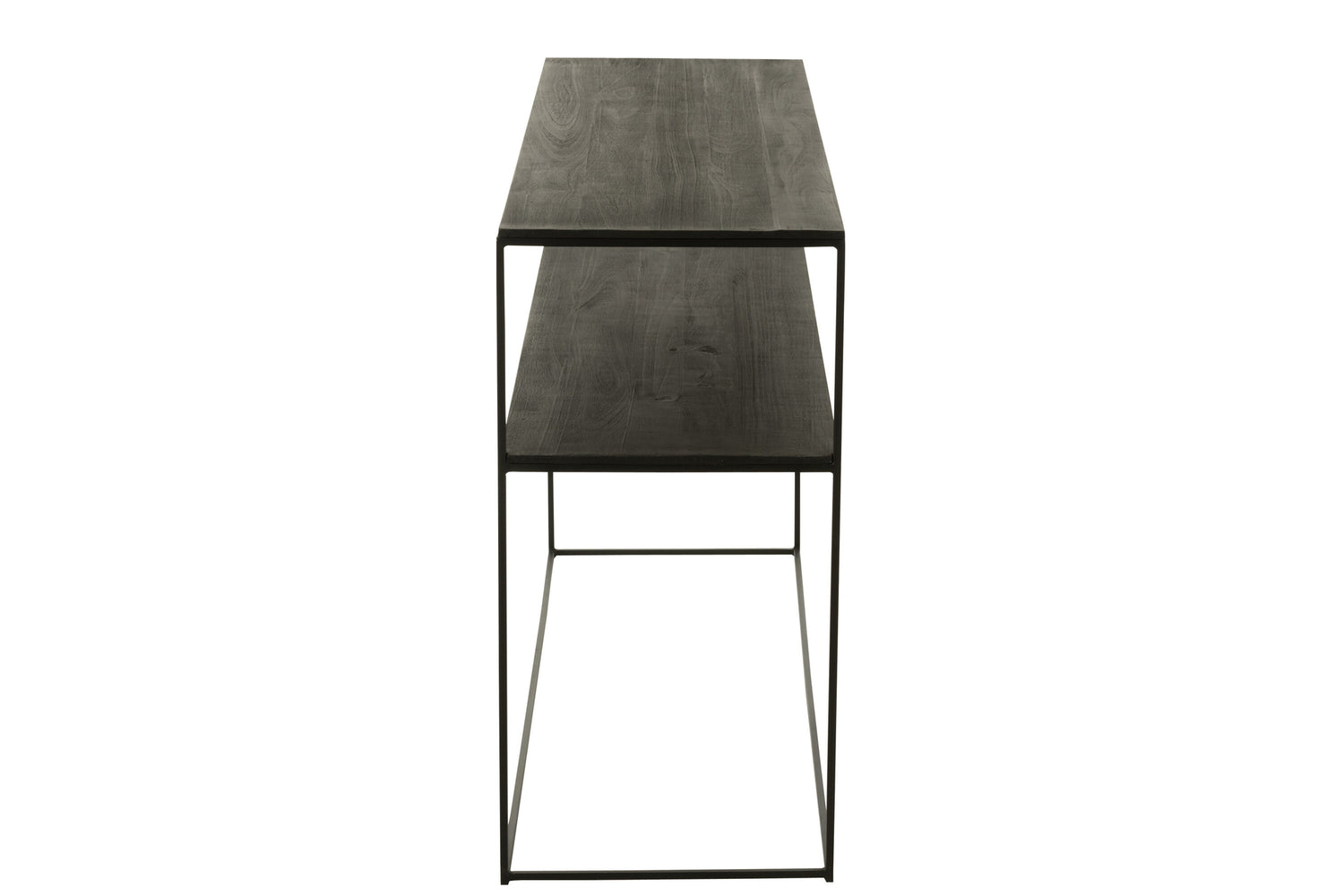 Console Rechthoekig Gerecycled Hout/Metaal Zwart