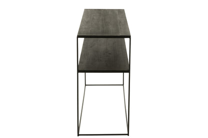 Console Rechthoekig Gerecycled Hout/Metaal Zwart