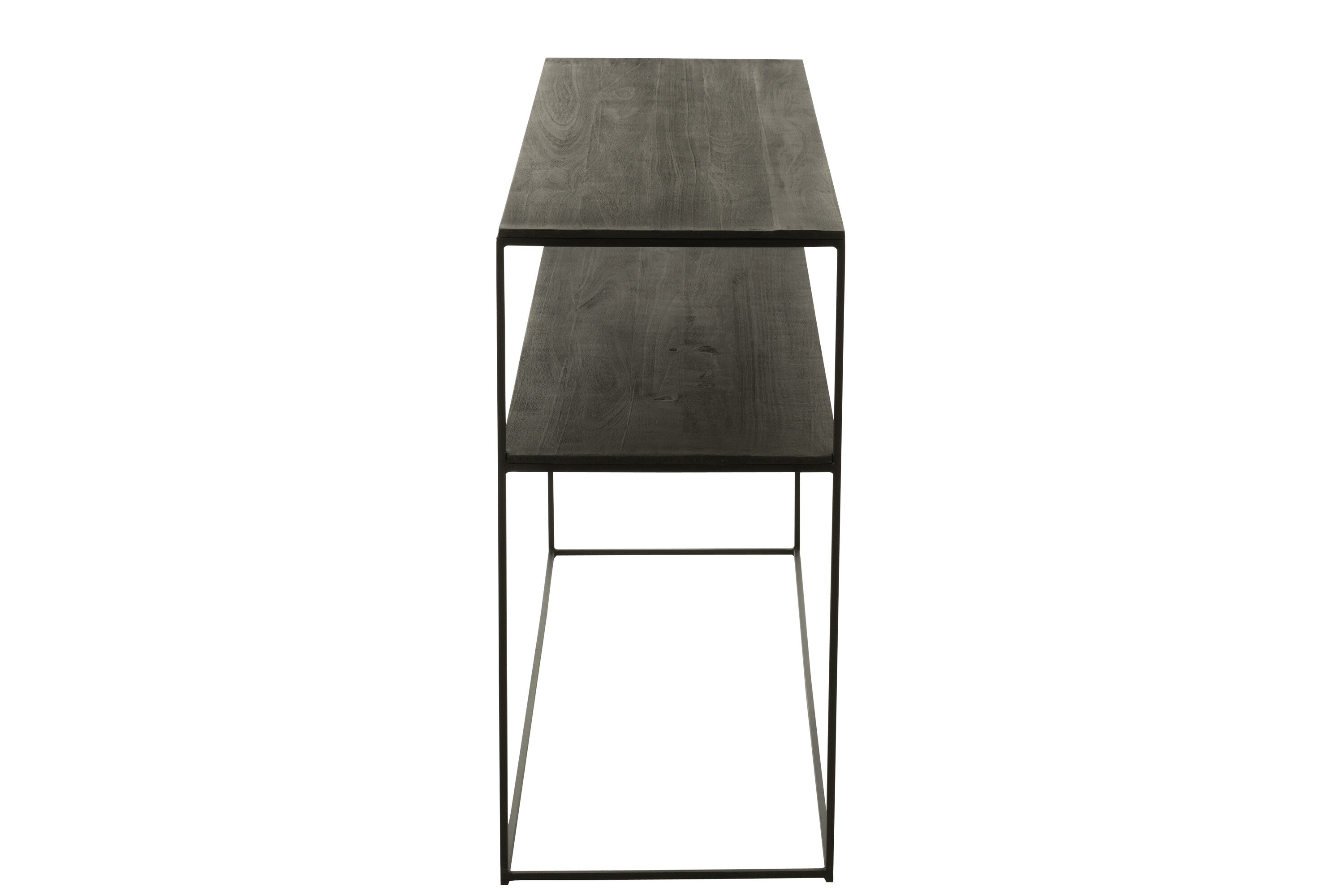 Console Rechthoekig Gerecycled Hout/Metaal Zwart