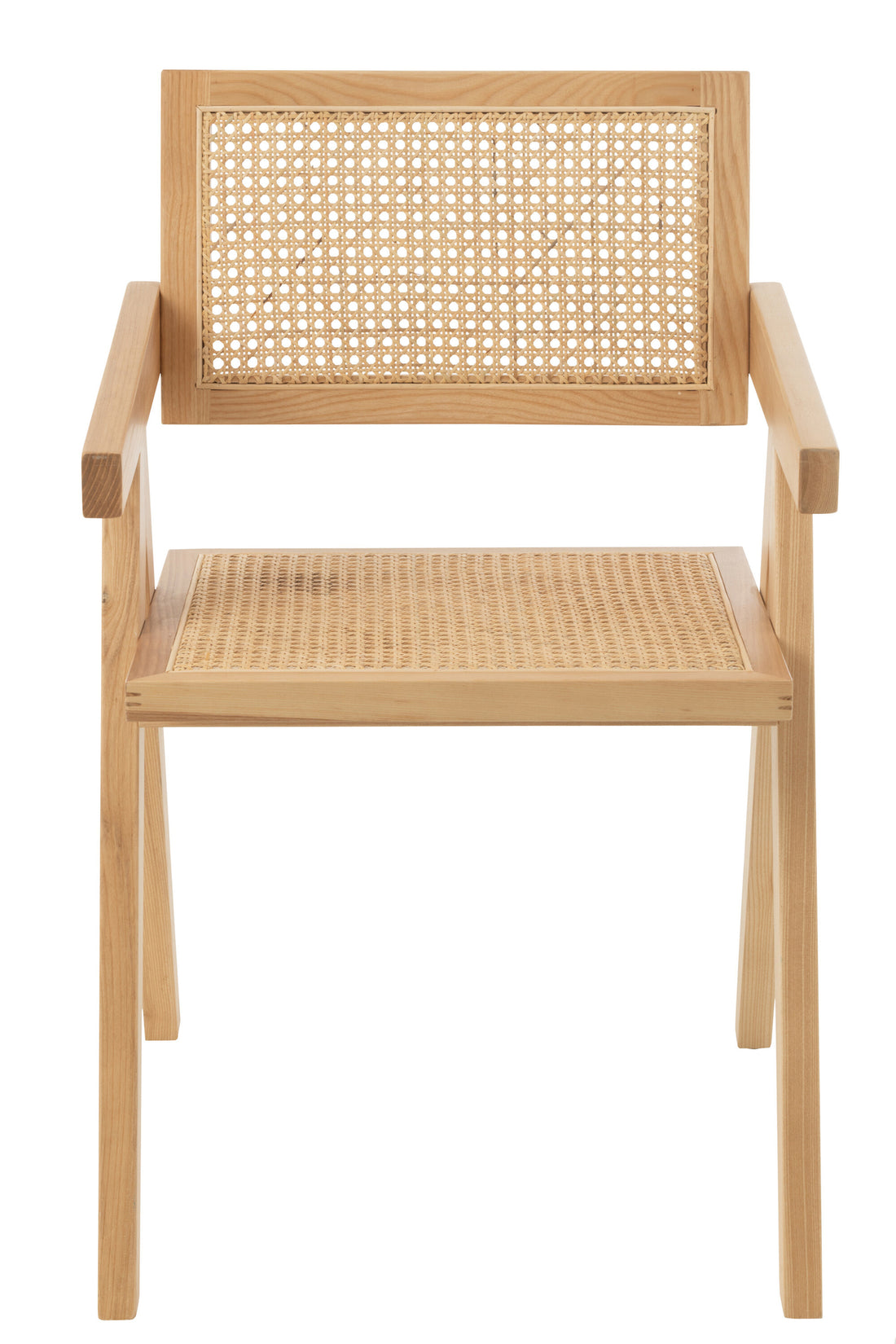 Stoelrooster van essenhout/rotan natuurlijk
