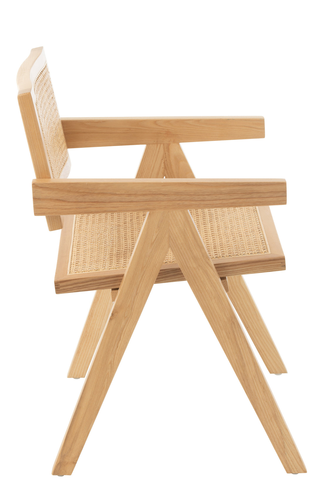 Stoelrooster van essenhout/rotan natuurlijk