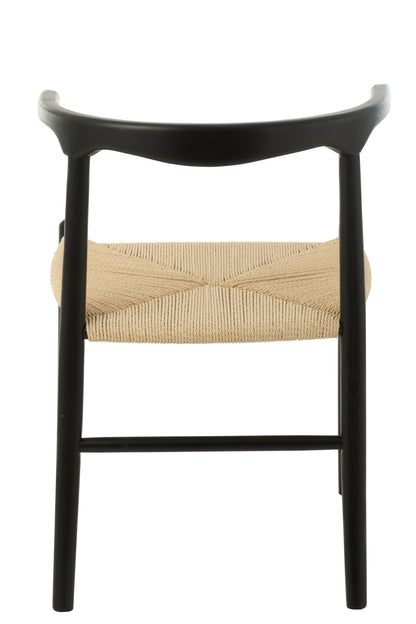 Chair Toon Beech Wood/Rope Black