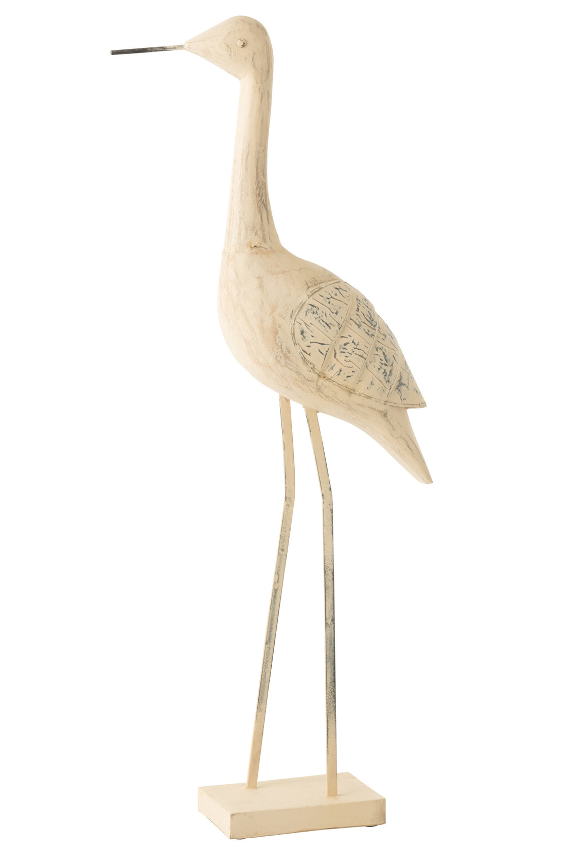 Decoratie Vogel Mangohout/Metaal Mix Extra Groot