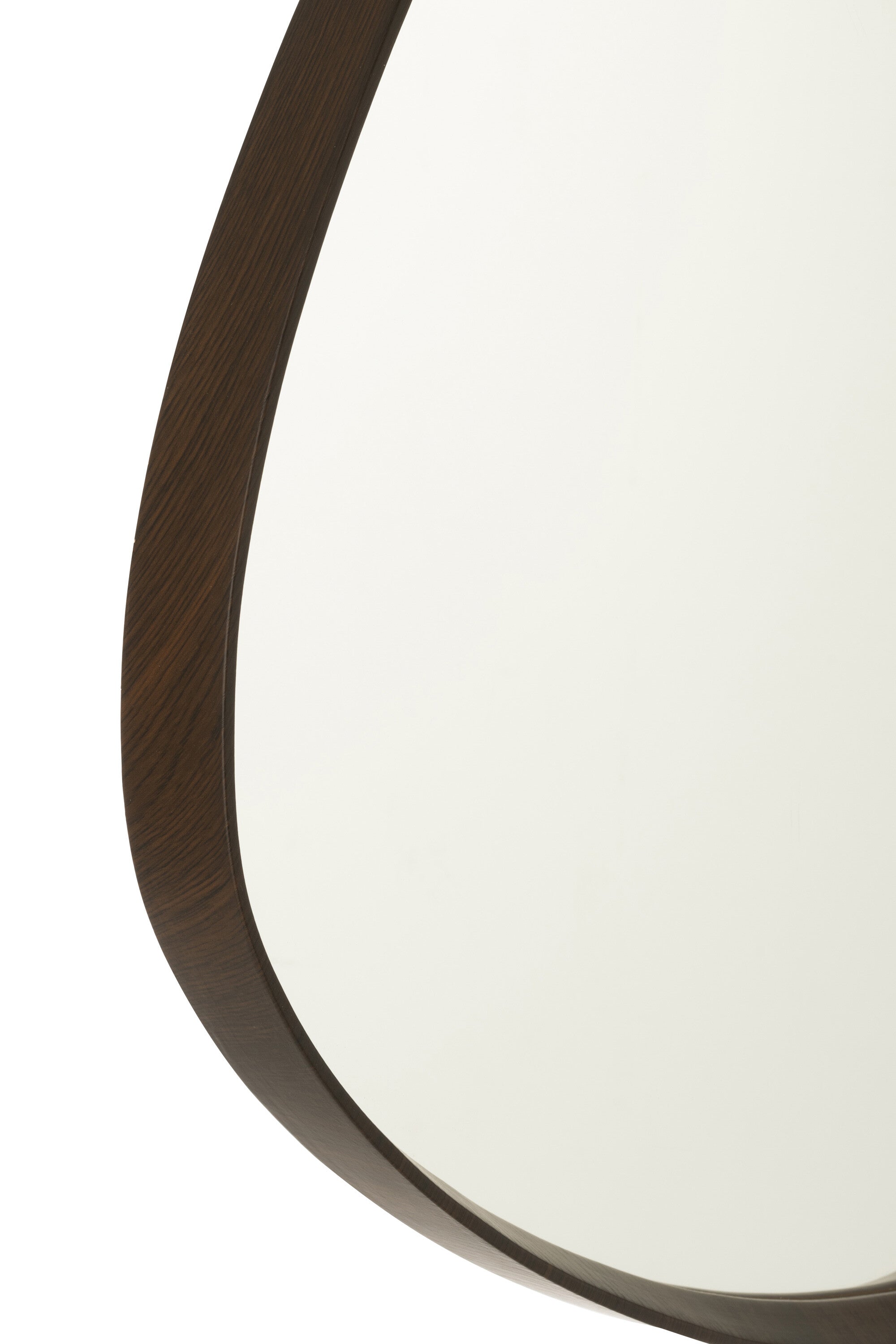 Hangende Spiegel Abstracte Spiegel/MDF Donkerbruin Klein