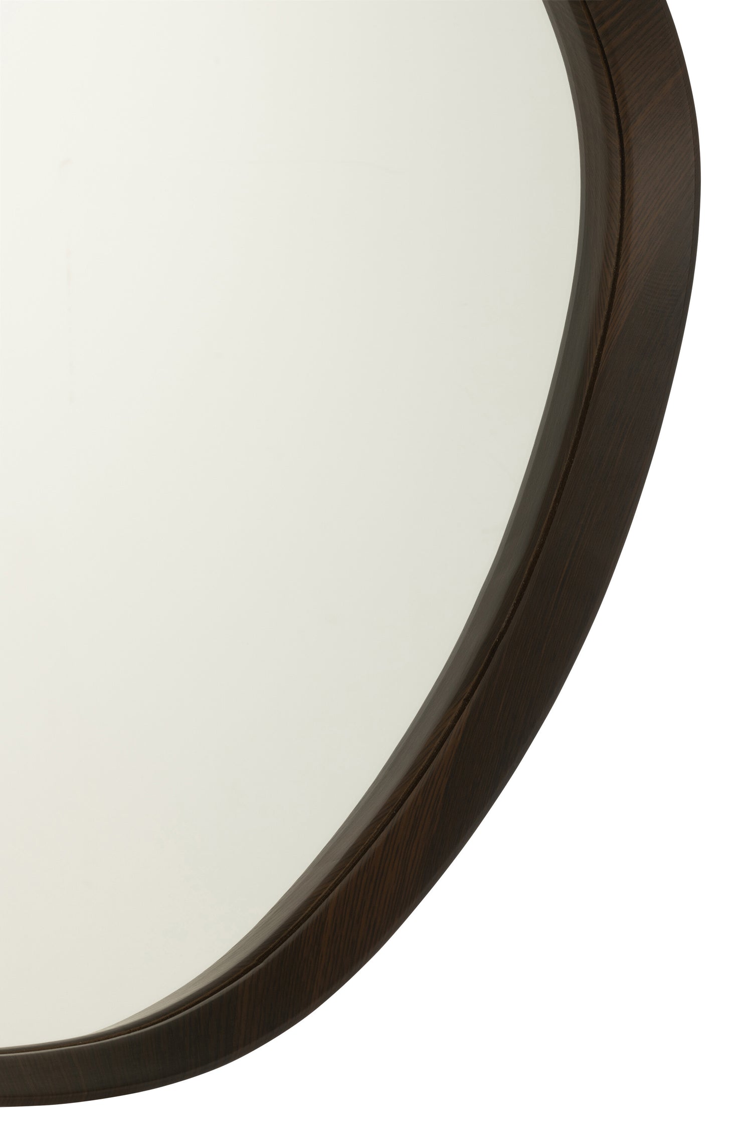 Hangende Spiegel Abstracte Spiegel/MDF Donkerbruin Klein